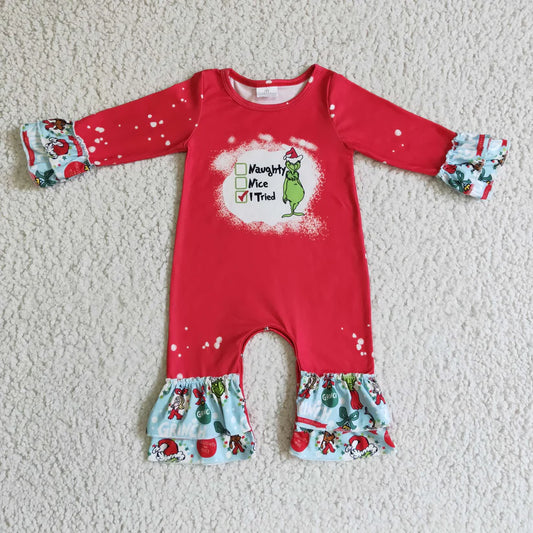 "I Tried" Grinch Romper