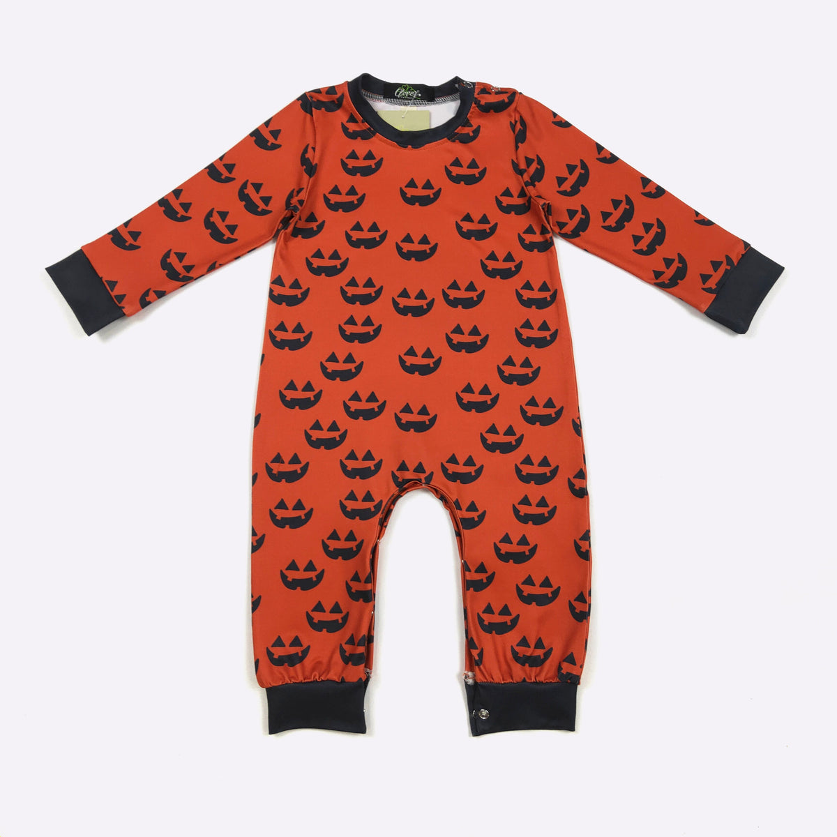 Jack-O-Lantern Print Romper