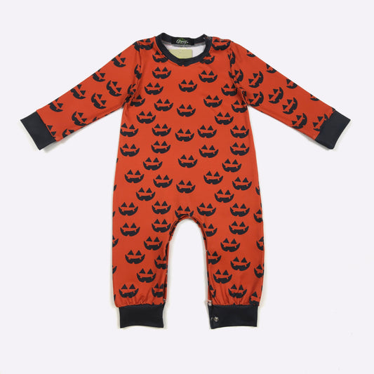 Jack-O-Lantern Print Romper