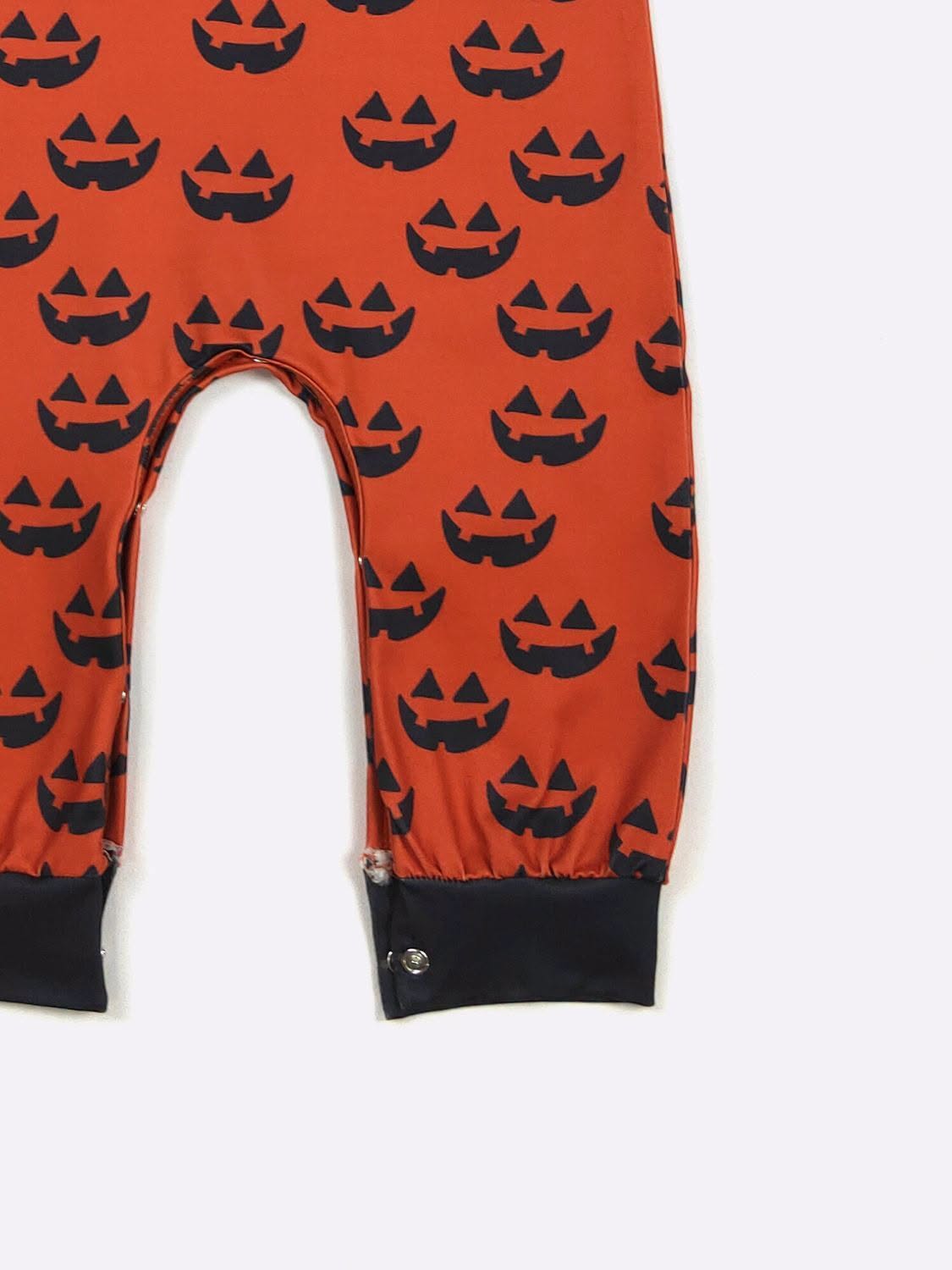 Jack-O-Lantern Print Romper