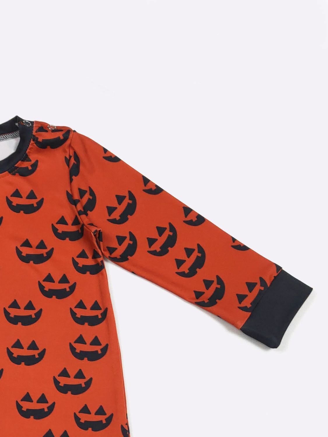 Jack-O-Lantern Print Romper