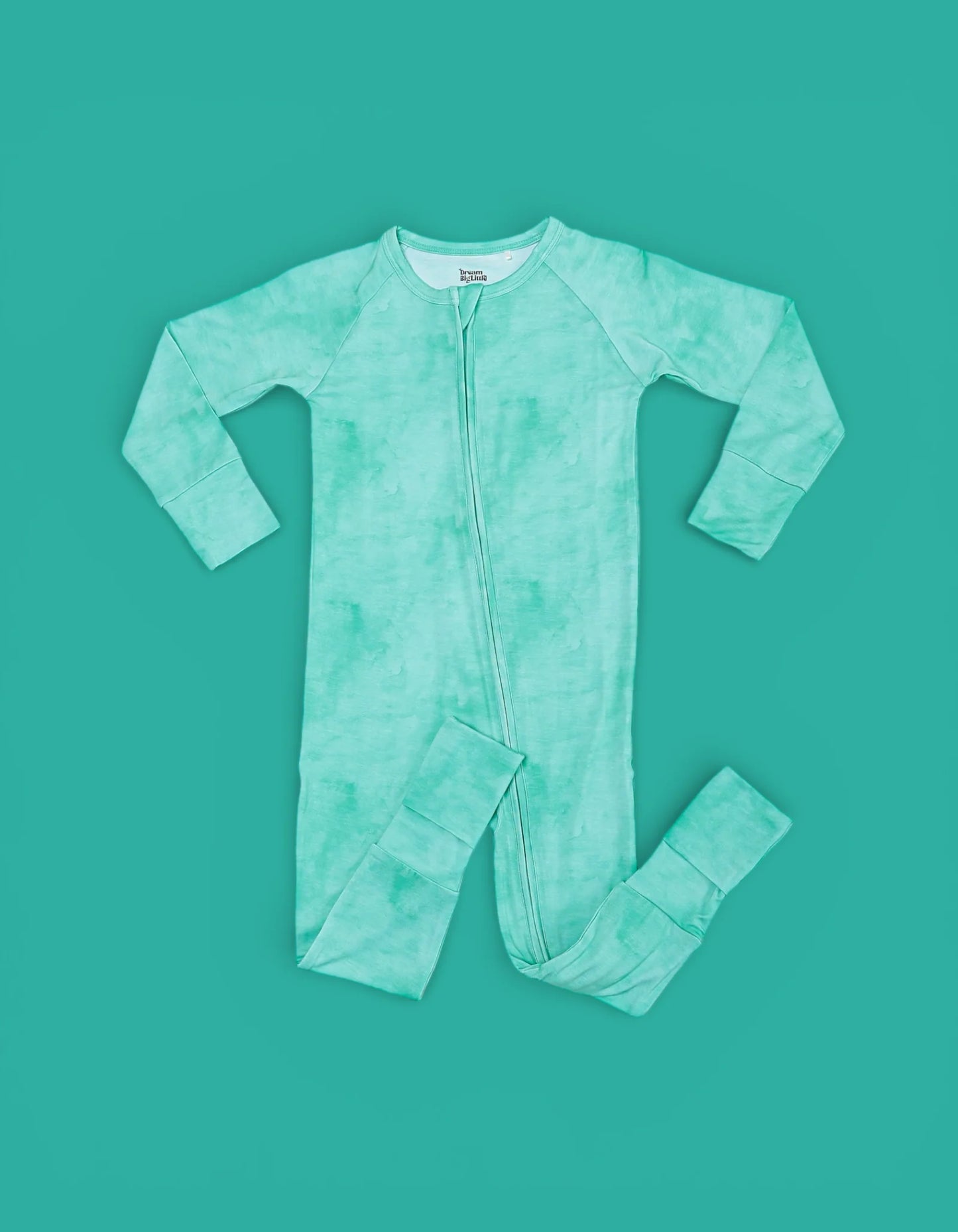 Dream Big: Jade Mist Bamboo Zippy Romper