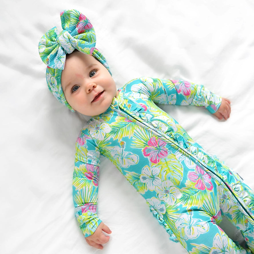Gigi and Max: Kalea Ruffle Bamboo Zippy Romper