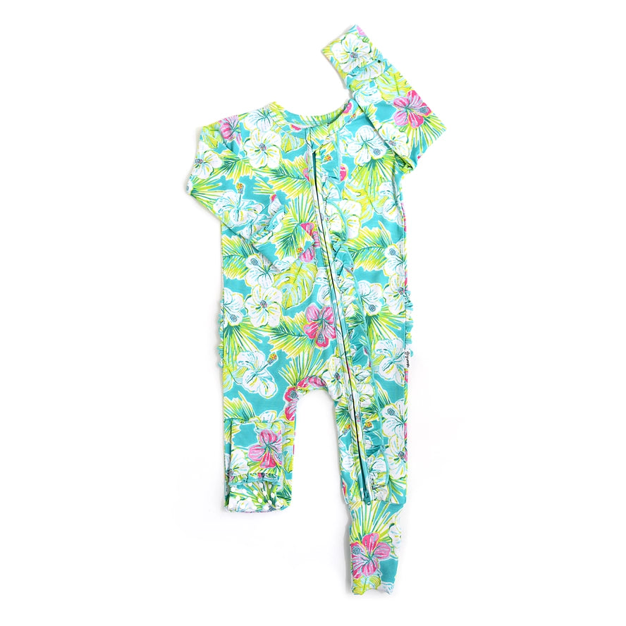 Gigi and Max: Kalea Ruffle Bamboo Zippy Romper