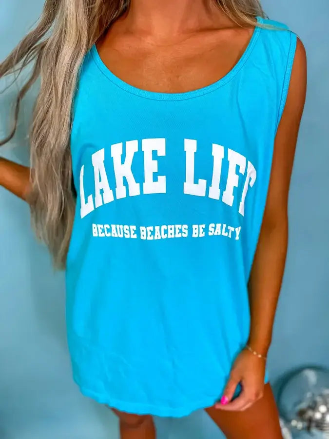 PUFF Print: Lake Life Tank- ON COMFORT COLORS