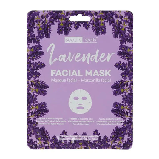 Beauty Treats: Facial Mask Sheet- Lavender