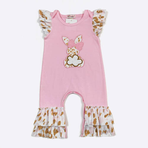 Leopard Cottontail Baby Romper