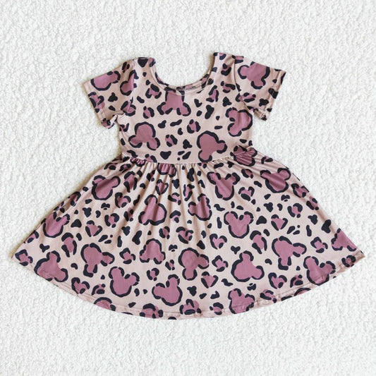 Leopard Mouse Twirl Dress