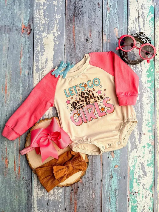 Lets Go Girls sweatshirt Romper