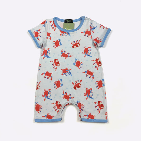 Lil Crab Print Romper