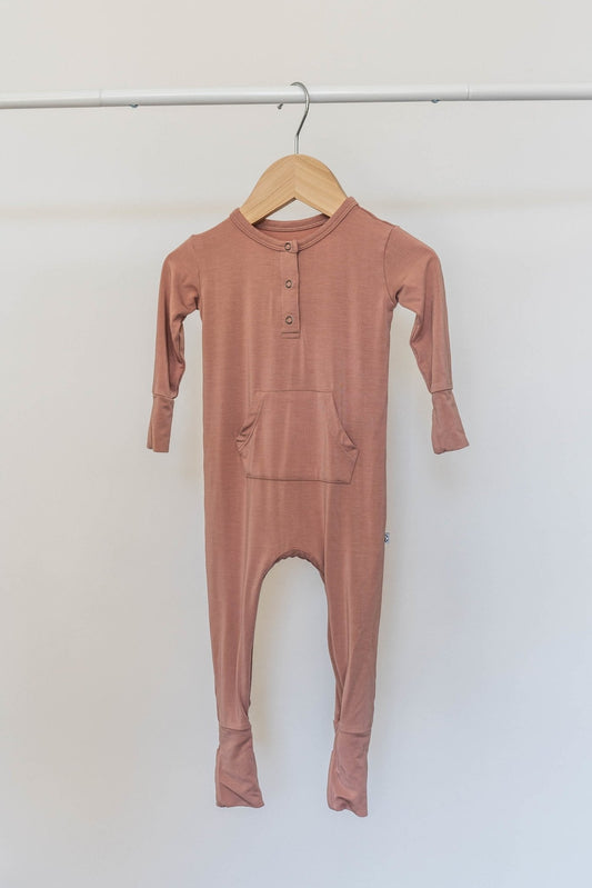 Long Sleeve Romper - Canyon Clay