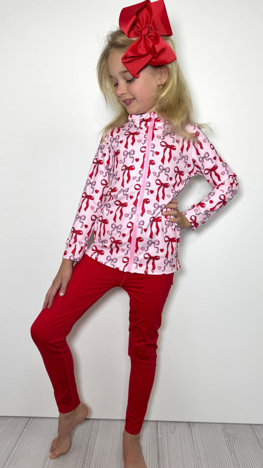 Love Knots Girls Athletic Set