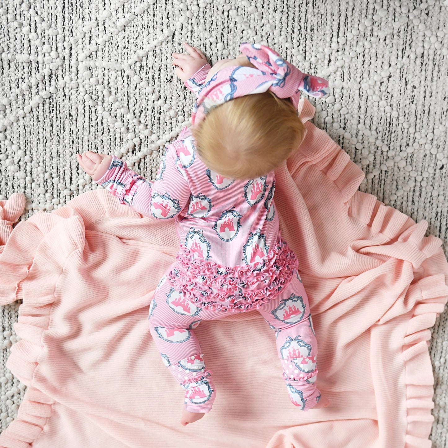 Gigi and Max: Maeve Castles Ruffle Bamboo Zippy Romper
