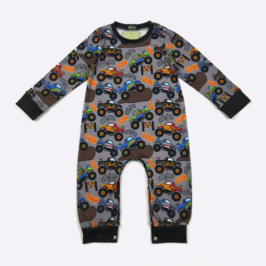 Monster Trucks Romper