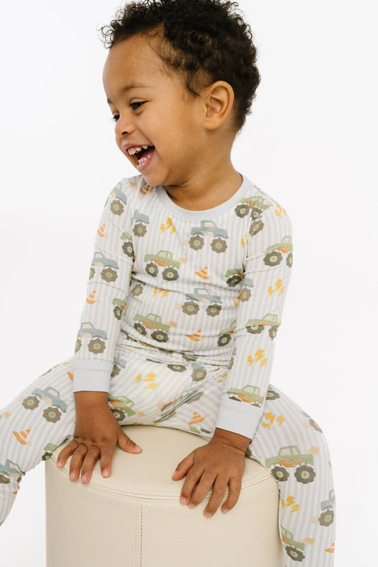 Little One Shop: Monster Truck Bamboo Two Piece Set