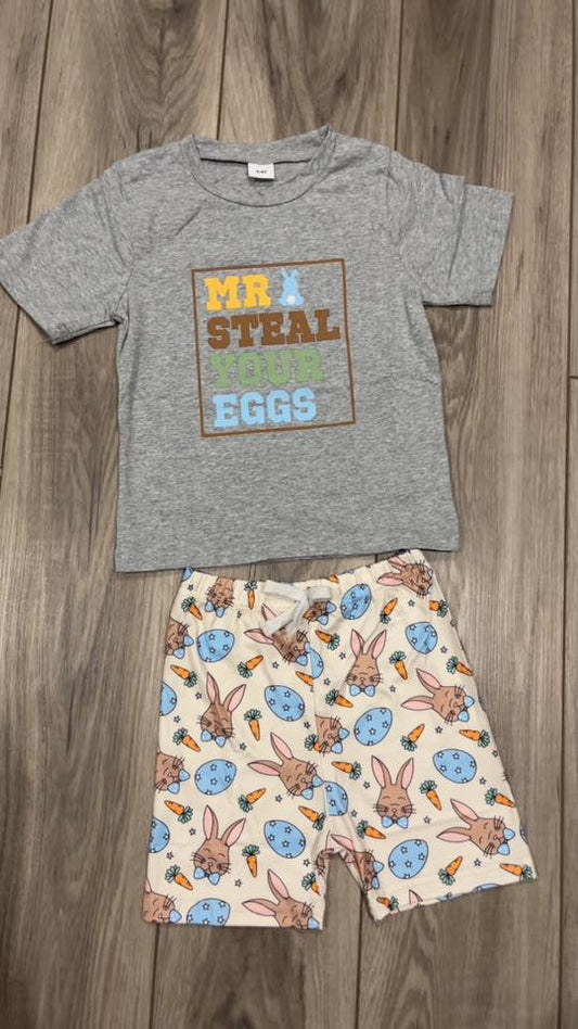 Mr. Steal Your Eggs Short Set