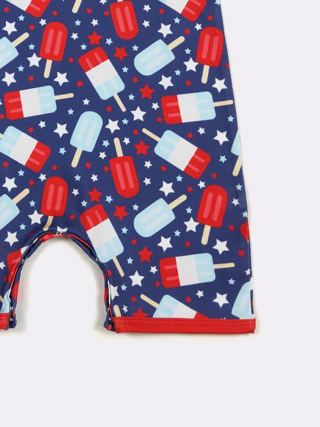Star Spangled Popsicle Boy Romper