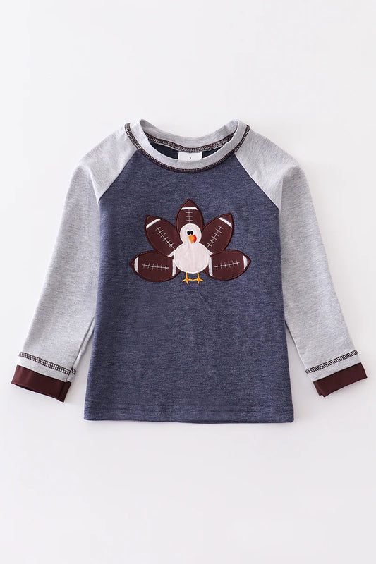 Navy Thanksgiving Football Turkey Top