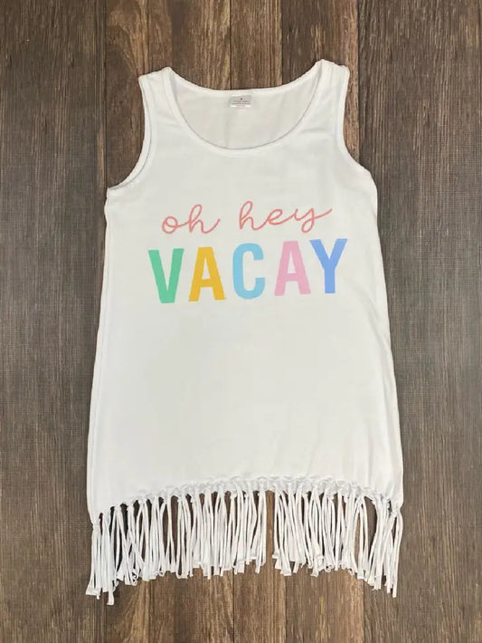 Vacay Fringe Tank/Cover Up