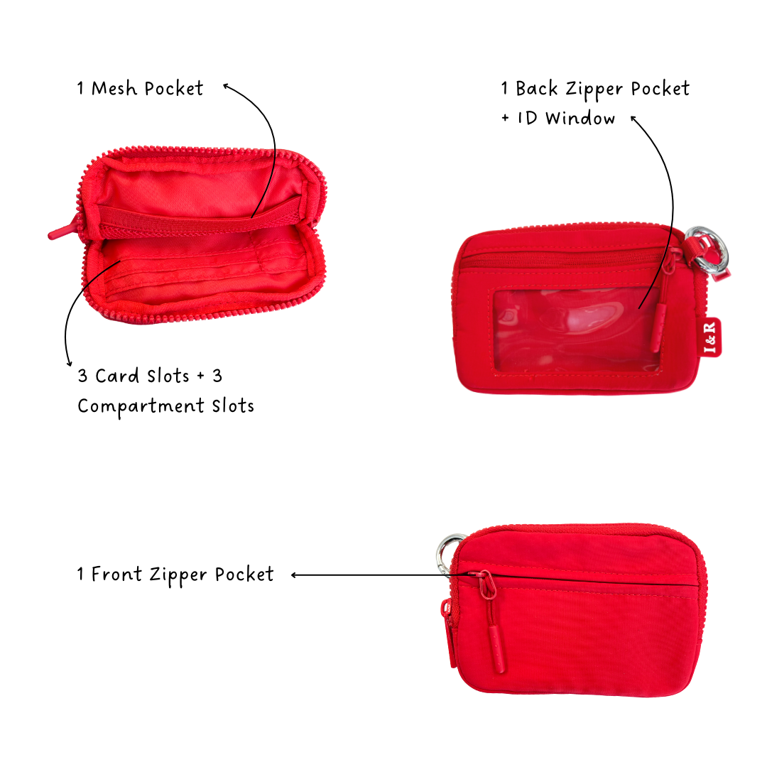 The Original Iris Wallet (#8036-1) Nylon Zipper Wallet for Everyday Use - By Iris & Rainbow