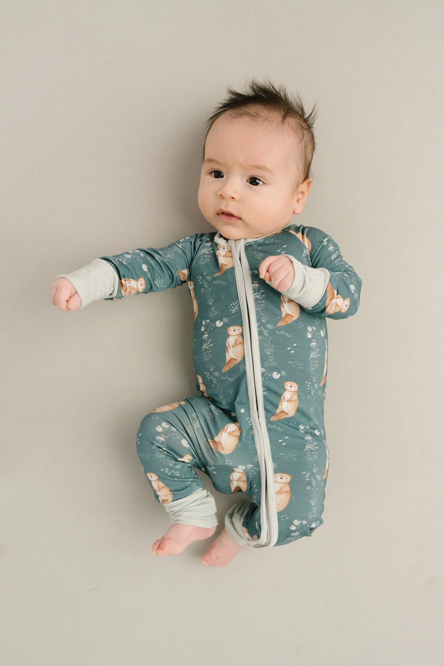 Little One Shop: Otter Pals Bamboo Zippy Romper