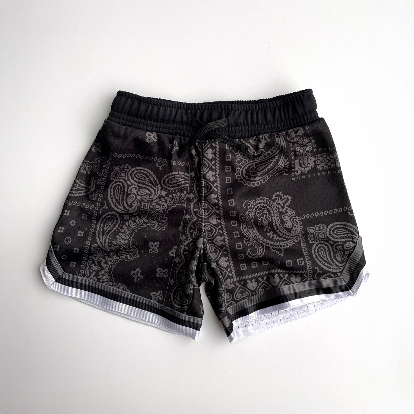 Lucky Link: Paisley Print Mesh Shorts