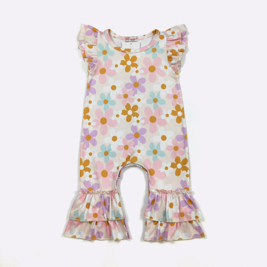 Pastel Daisy Baby Romper