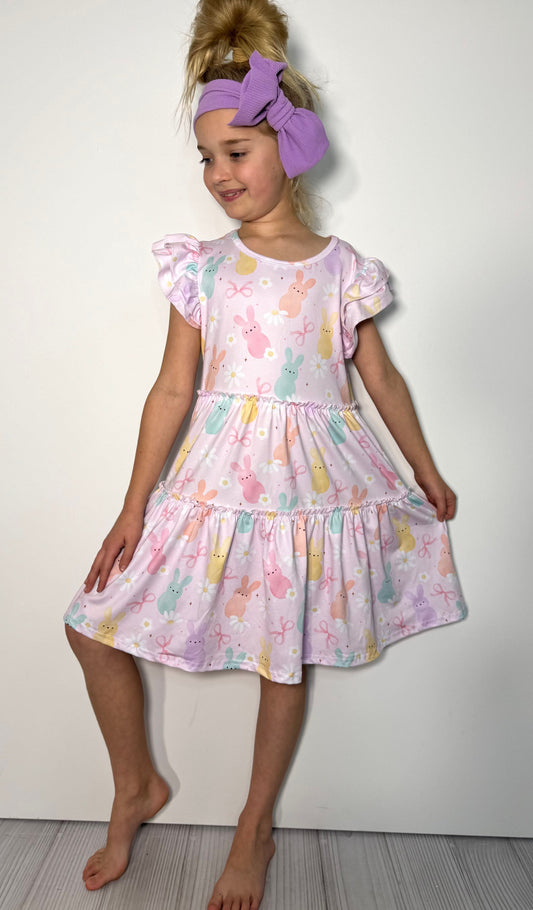 Pastel Peeps Girls Dress