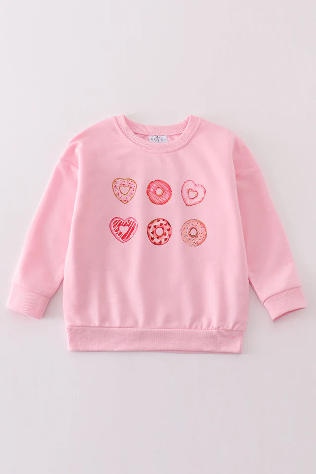 Pink Valentine Heart Sweatshirt