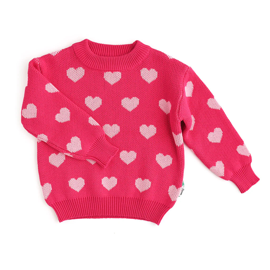 Gigi & Max: Pink Hearts Sweater