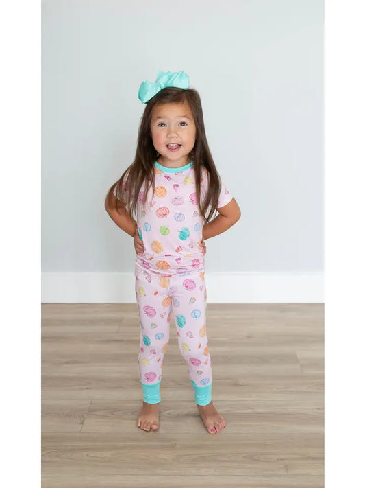 Pink Pumpkin Bamboo Two Piece Set