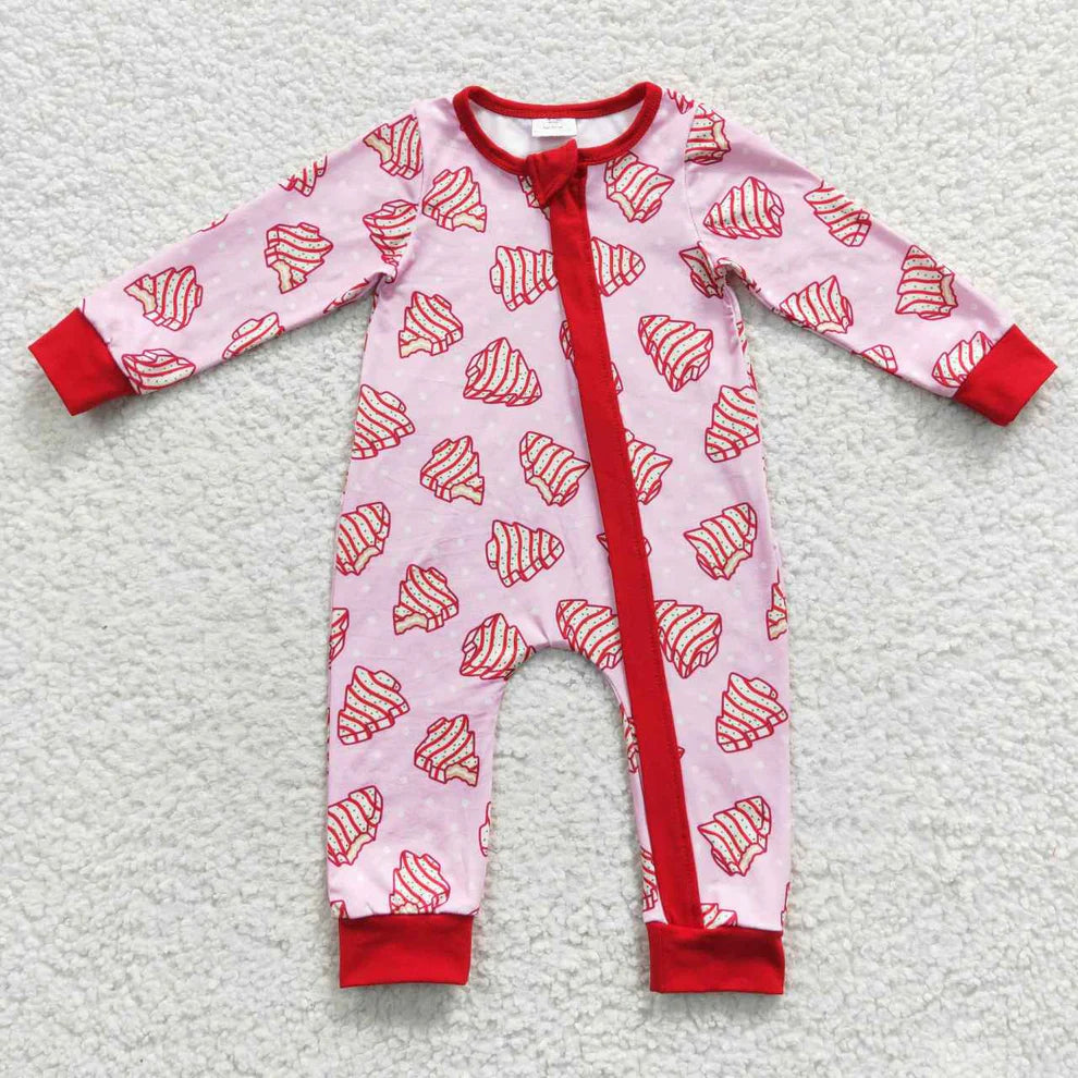 Christmas Tree Snack Cake Print PJ's