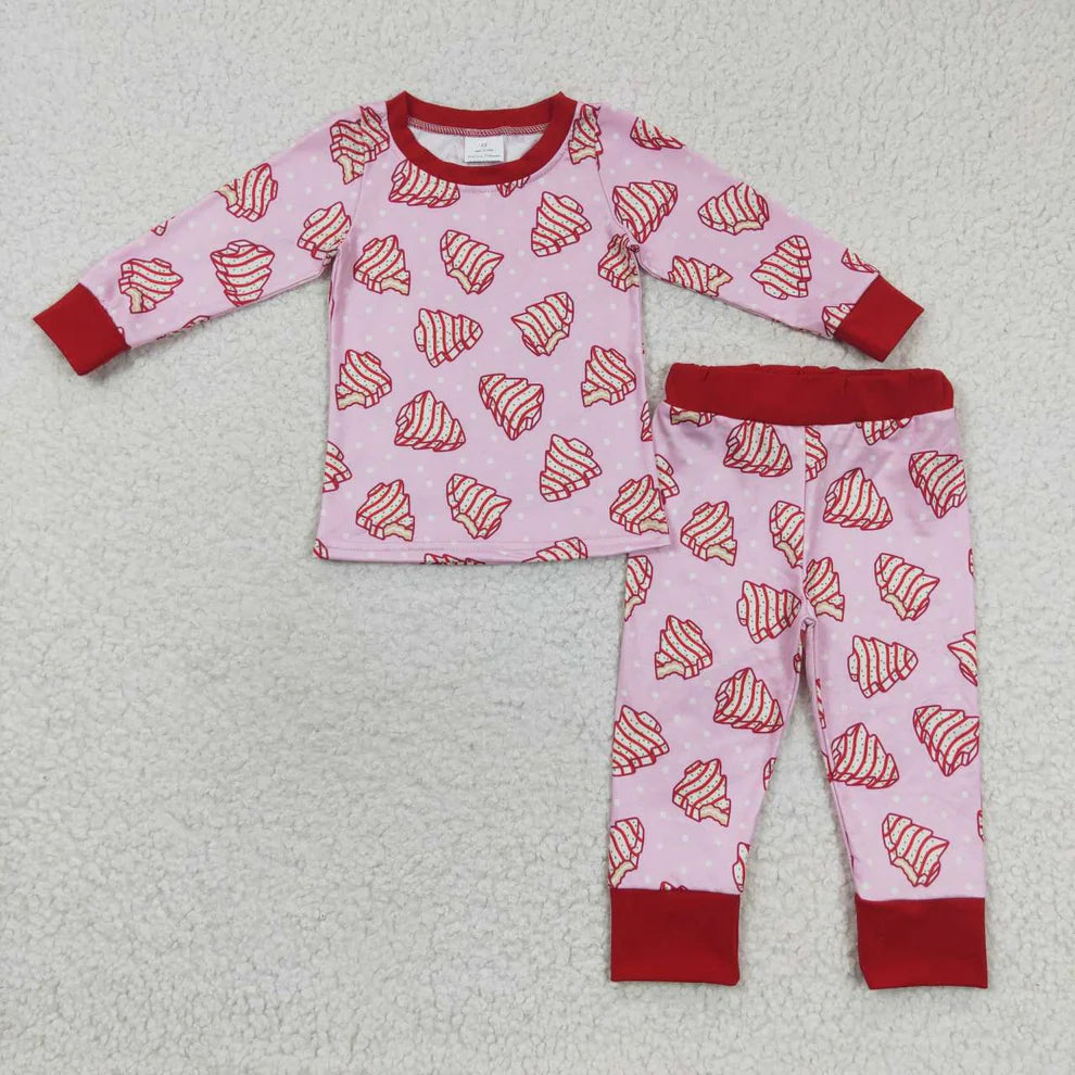 Christmas Tree Snack Cake Print PJ's