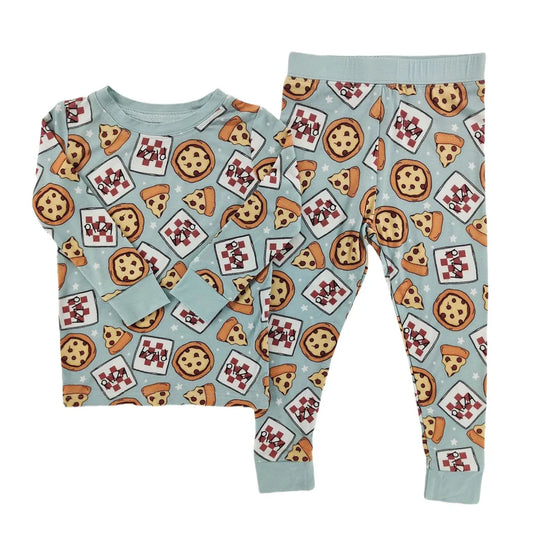 Little One Shop: Pizza Party Two Piece Bamboo Set