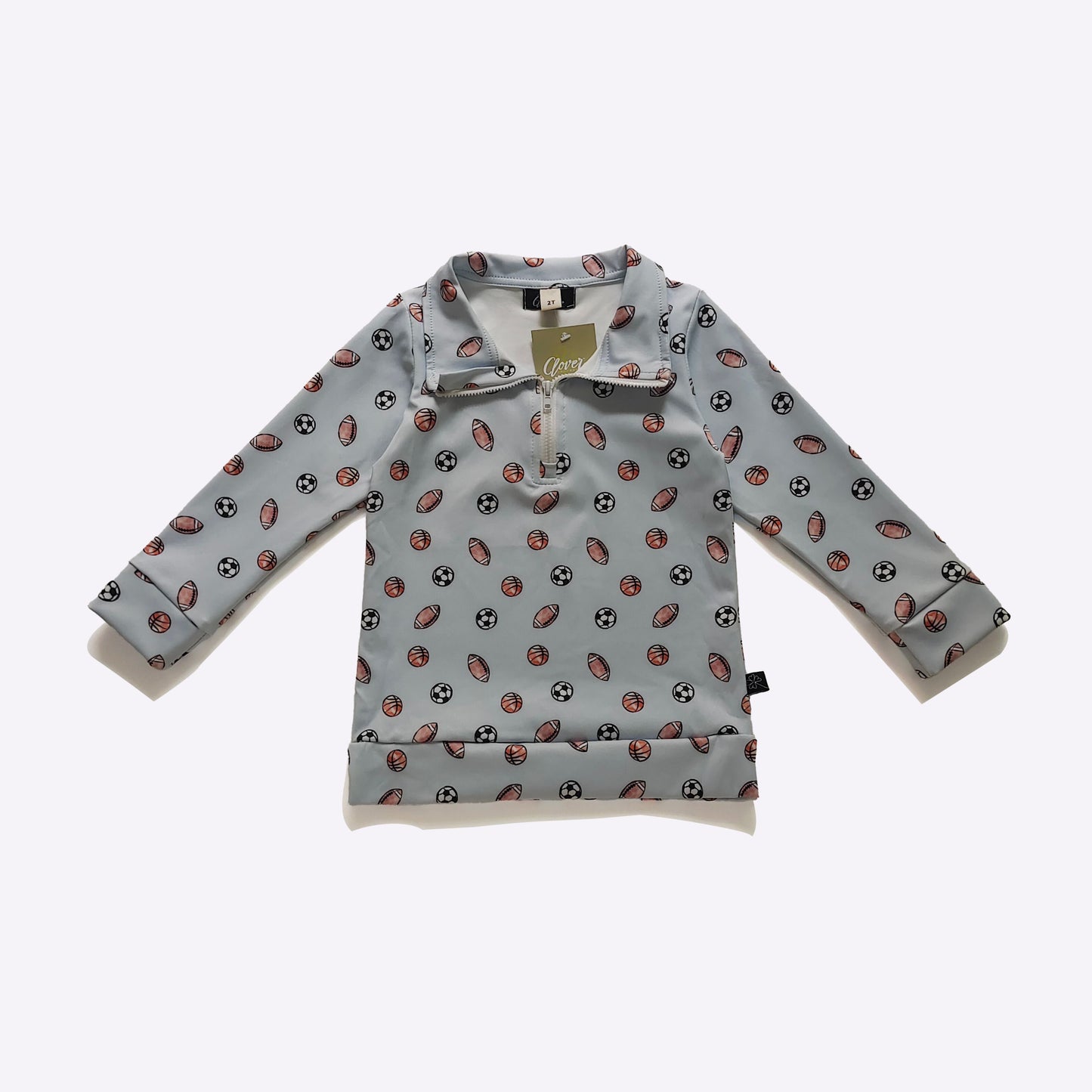 Play Ball 1/4 Zip Pullover Top