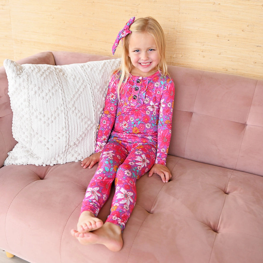 Gigi and Max: Posie Ruffle Bamboo Two Piece Set