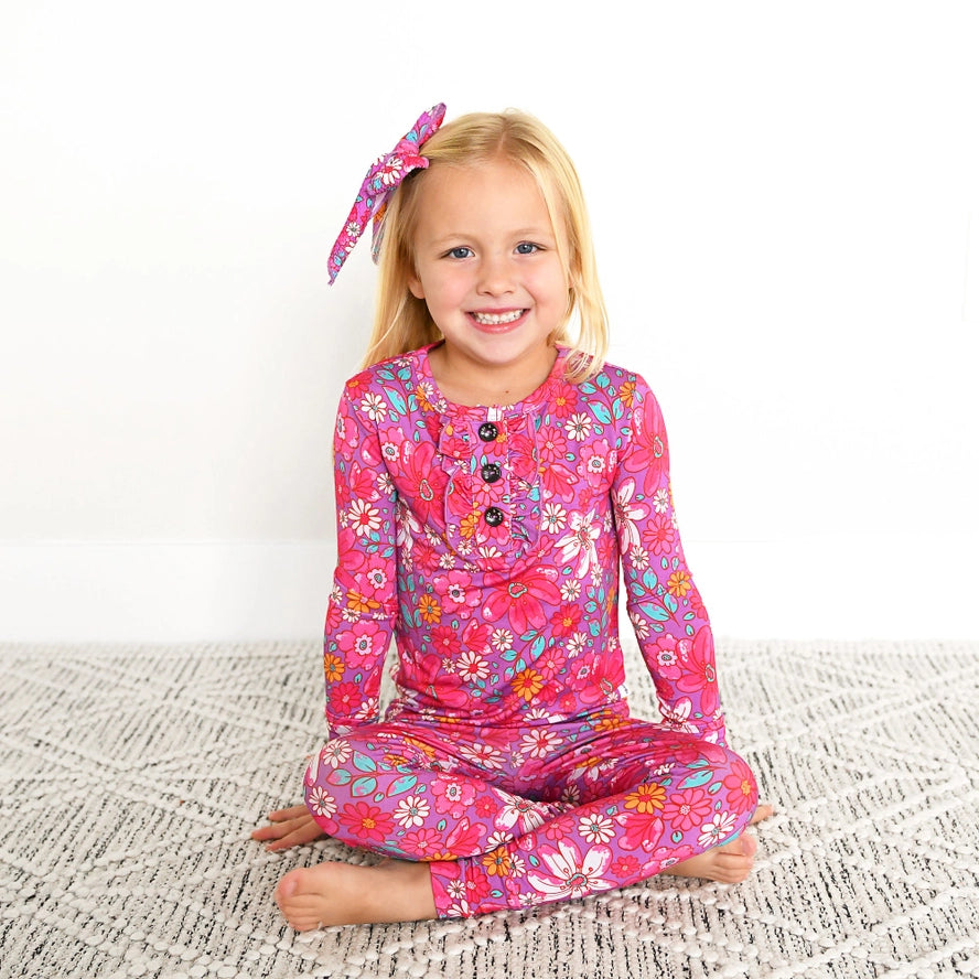 Gigi and Max: Posie Ruffle Bamboo Two Piece Set