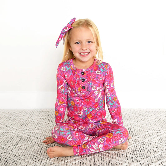 Gigi and Max: Posie Ruffle Bamboo Two Piece Set