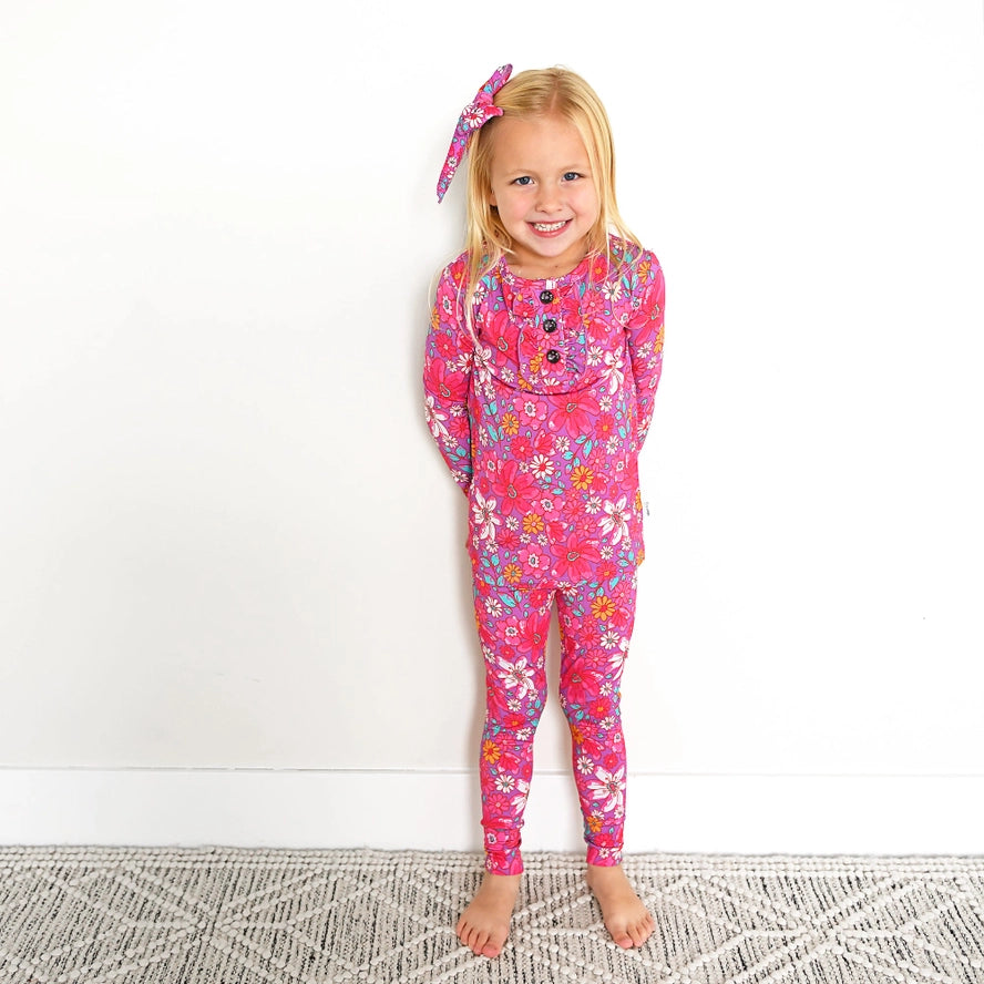 Gigi and Max: Posie Ruffle Bamboo Two Piece Set