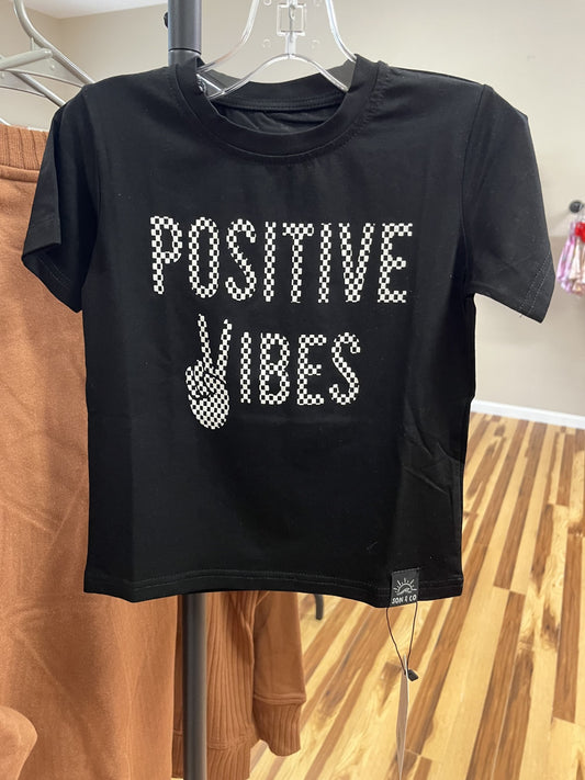 Black Positive Vibes Tee