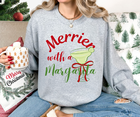 Merrier with a Margarita Crewneck-ADULTS
