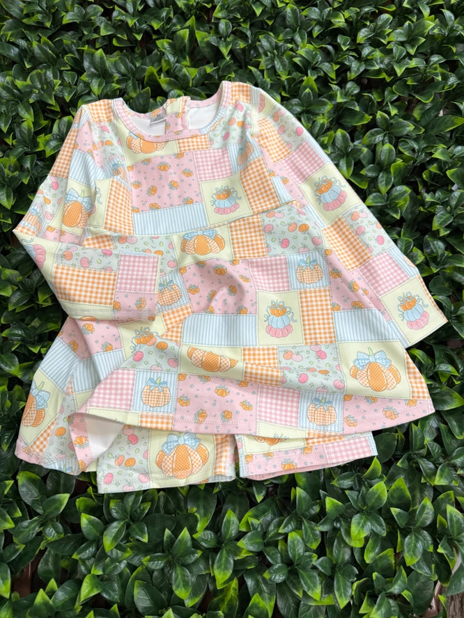 Patchwork Printed Athletic Dress w/undershorts