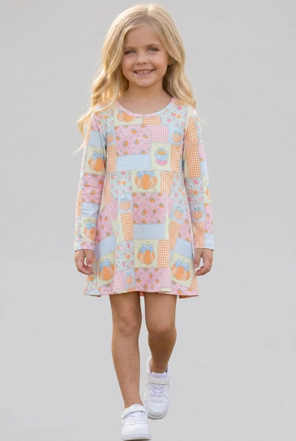 Patchwork Printed Athletic Dress w/undershorts