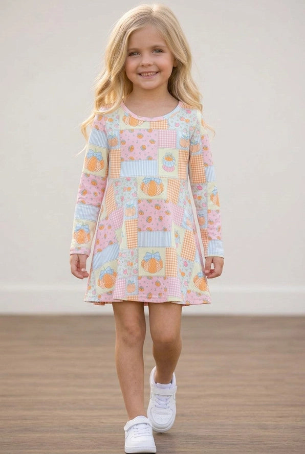 Patchwork Printed Athletic Dress w/undershorts