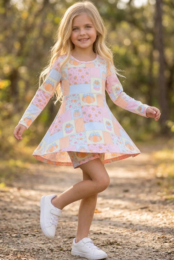 Patchwork Printed Athletic Dress w/undershorts