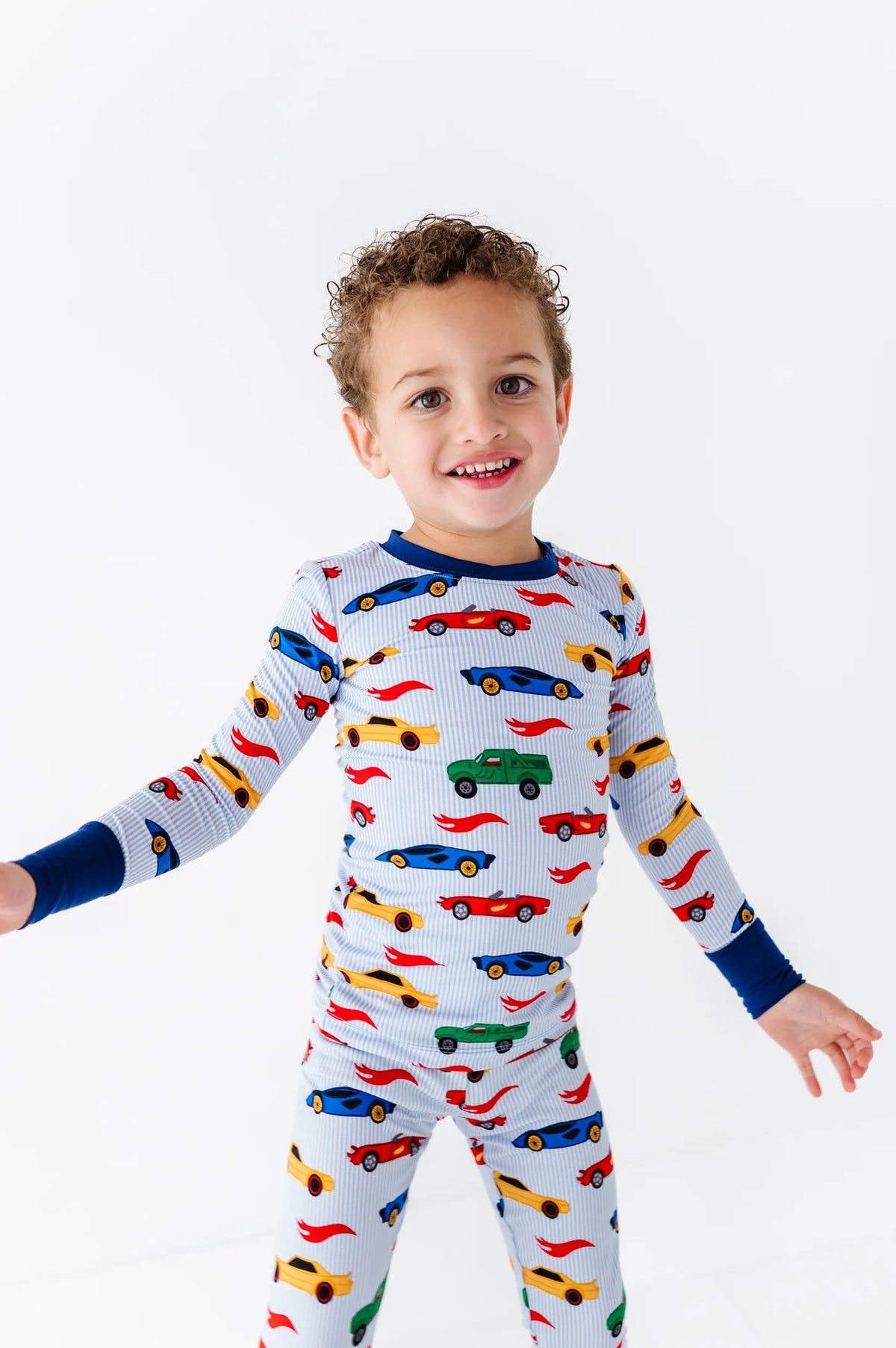 Kiki + Lulu: Racing Stripes Bamboo Two Piece Set