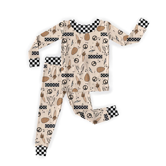 Smiley Daze: Rad Bolt Bunny Bamboo Two Piece Set