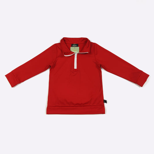 Red 1/4 Zip Pullover