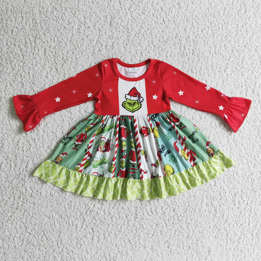 Red Grinch Twirl dress