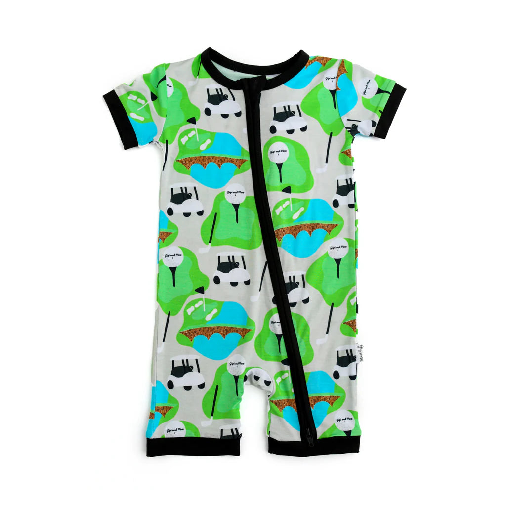 Gigi & Max: Ryder Golf Bamboo Shortie Romper